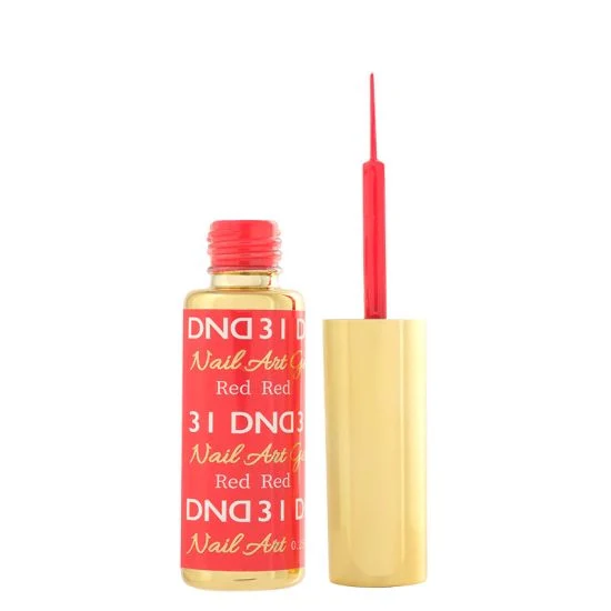 DND Nail Art Gel 31 Red Red - Image 2