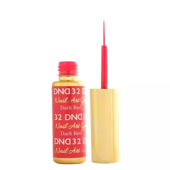 DND Nail Art Gel 32 Dark Red - Image 2