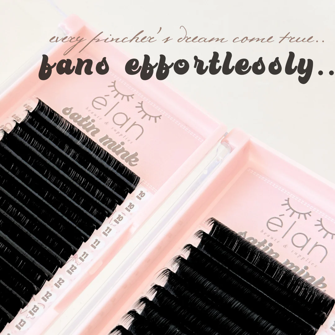 elan 0.03 SATIN MINK lash trays (DARKEST lashes) - Image 3