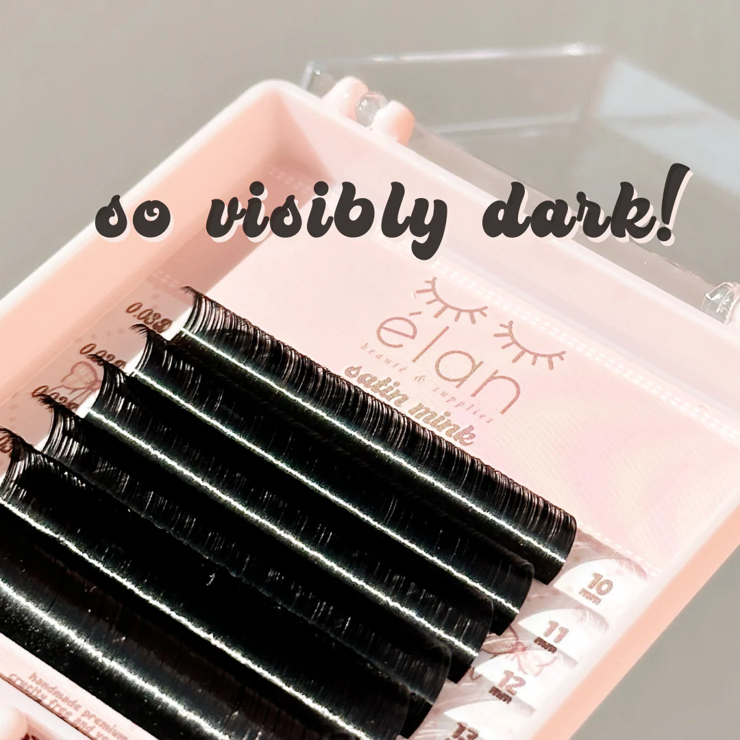 elan 0.05 SATIN MINK lash trays (DARKEST lashes) - Image 3