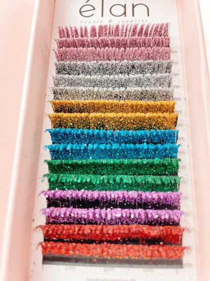 elan GLITTER 0.07 sable silk lashes - Image 3