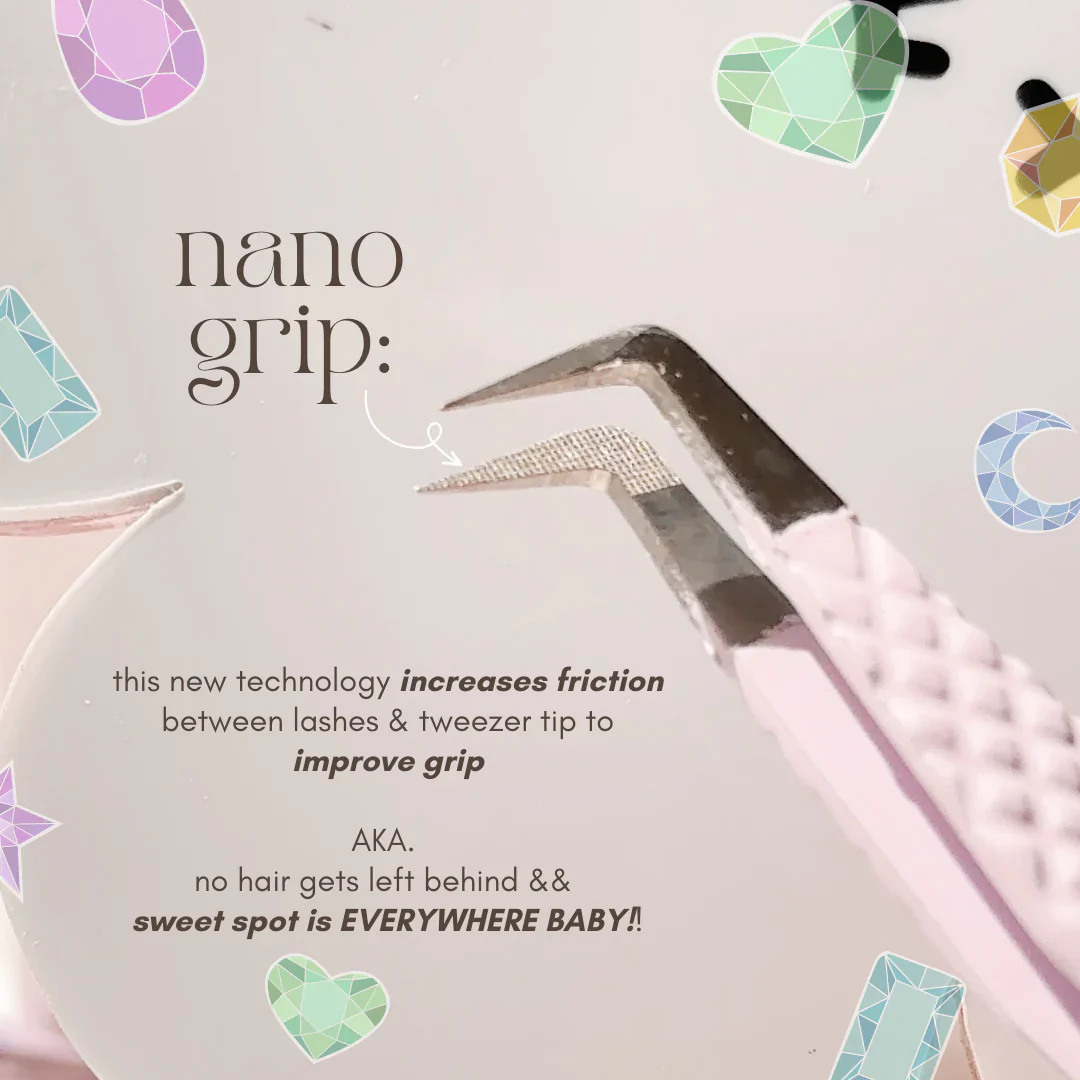elan Nano Grip Fiber Tweezers "Amber" - Image 4