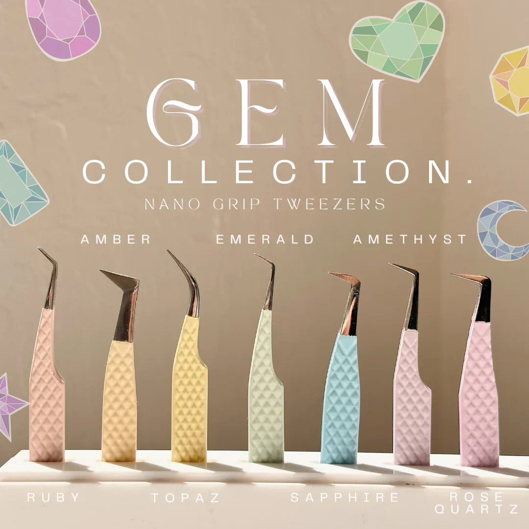 elan Nano Grip Fiber Tweezers "Amethyst" - Image 3