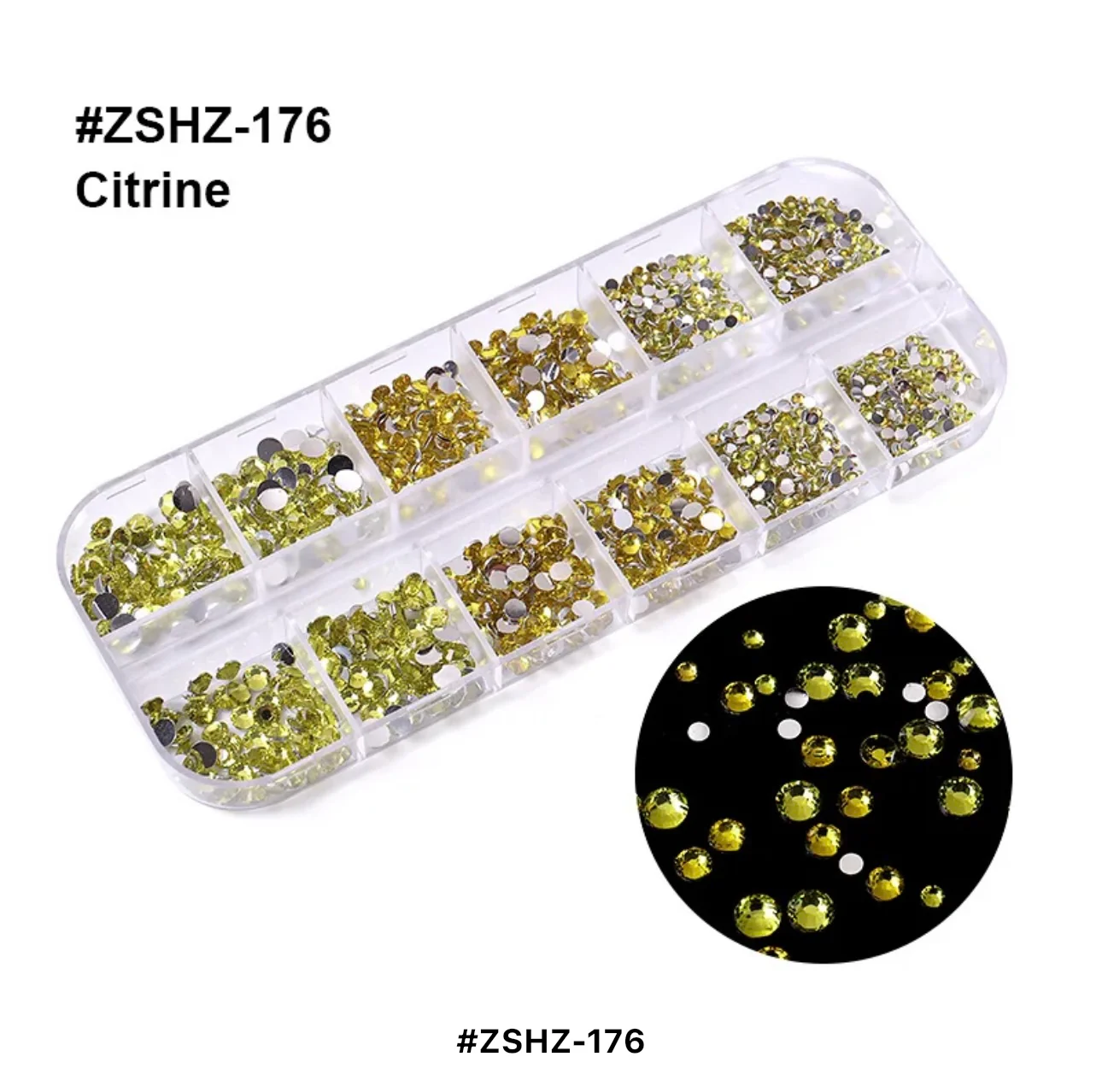 Flat Back 12 Grid Rhinestones - Image 4