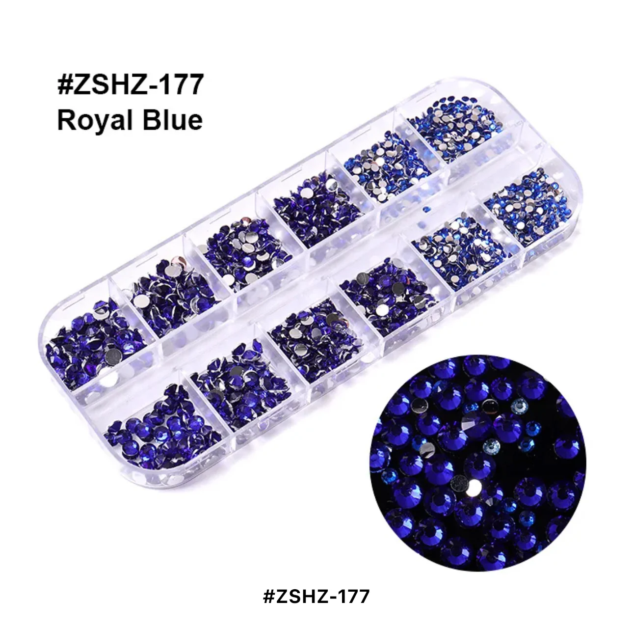 Flat Back 12 Grid Rhinestones - Image 5