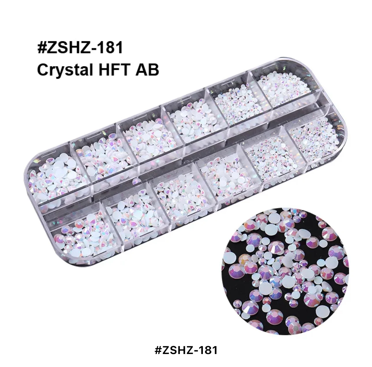 Flat Back 12 Grid Rhinestones - Image 7