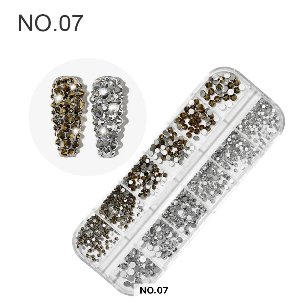 Flat Back 12 Grid Rhinestones - Image 9