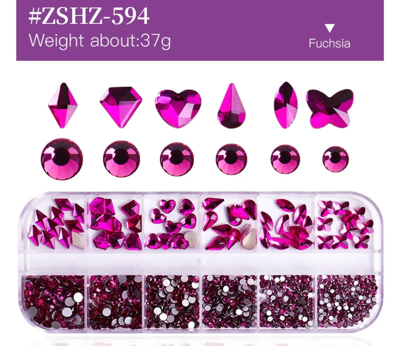 Flat Back Multi-Shaped Rhinestones - Image 3