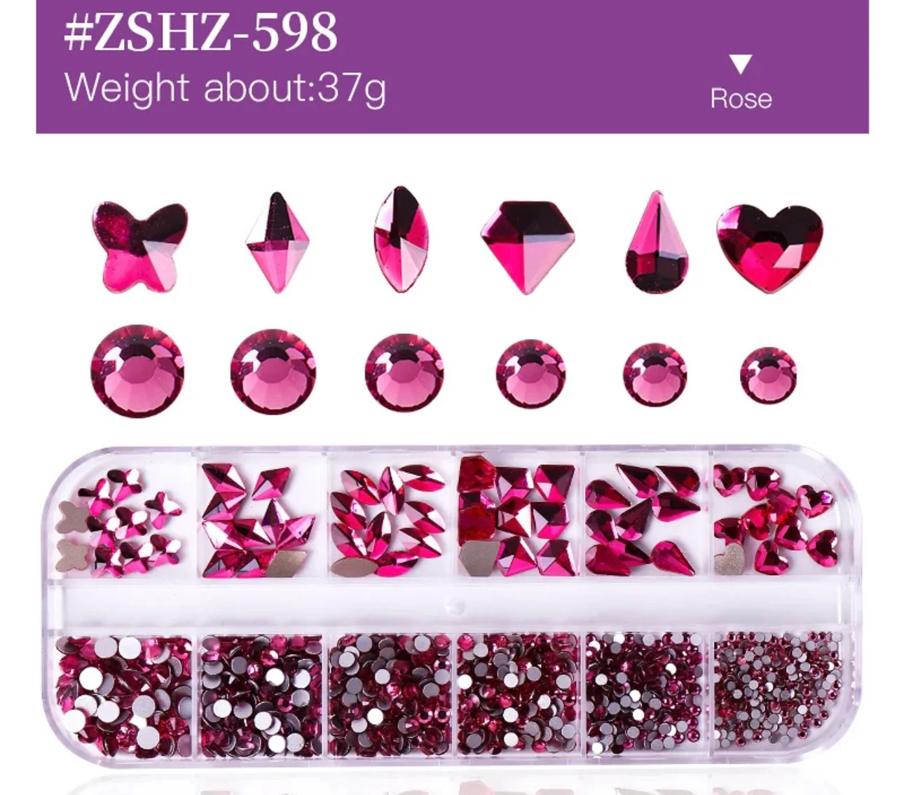 Flat Back Multi-Shaped Rhinestones - Image 4