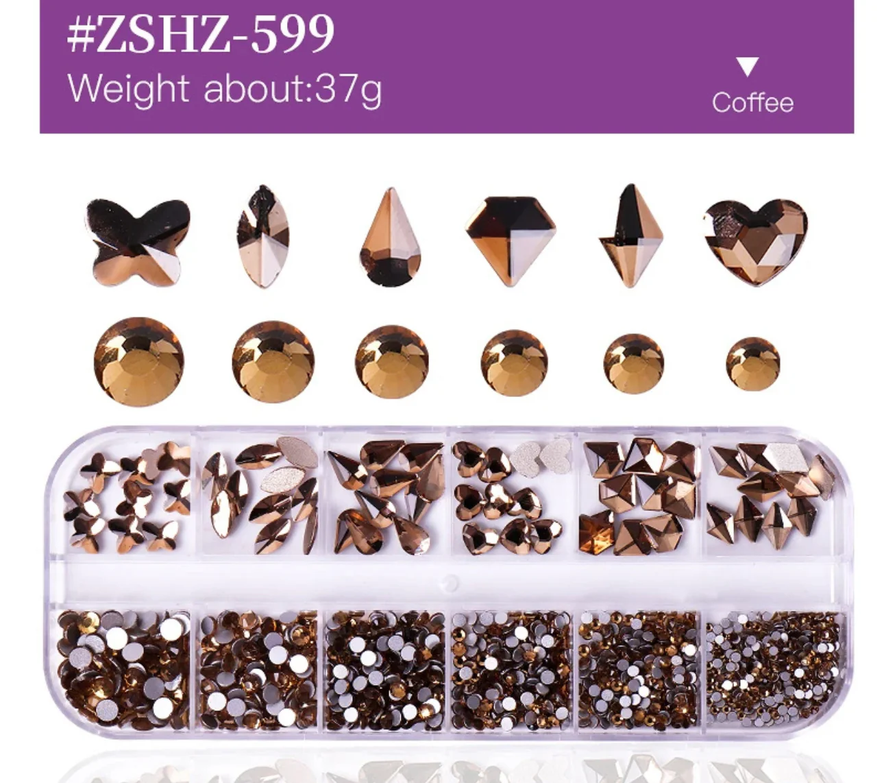 Flat Back Multi-Shaped Rhinestones - Image 5