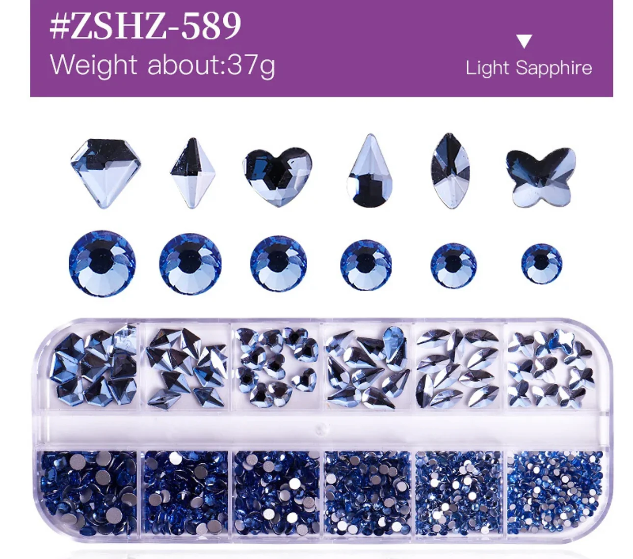 Flat Back Multi-Shaped Rhinestones - Image 7