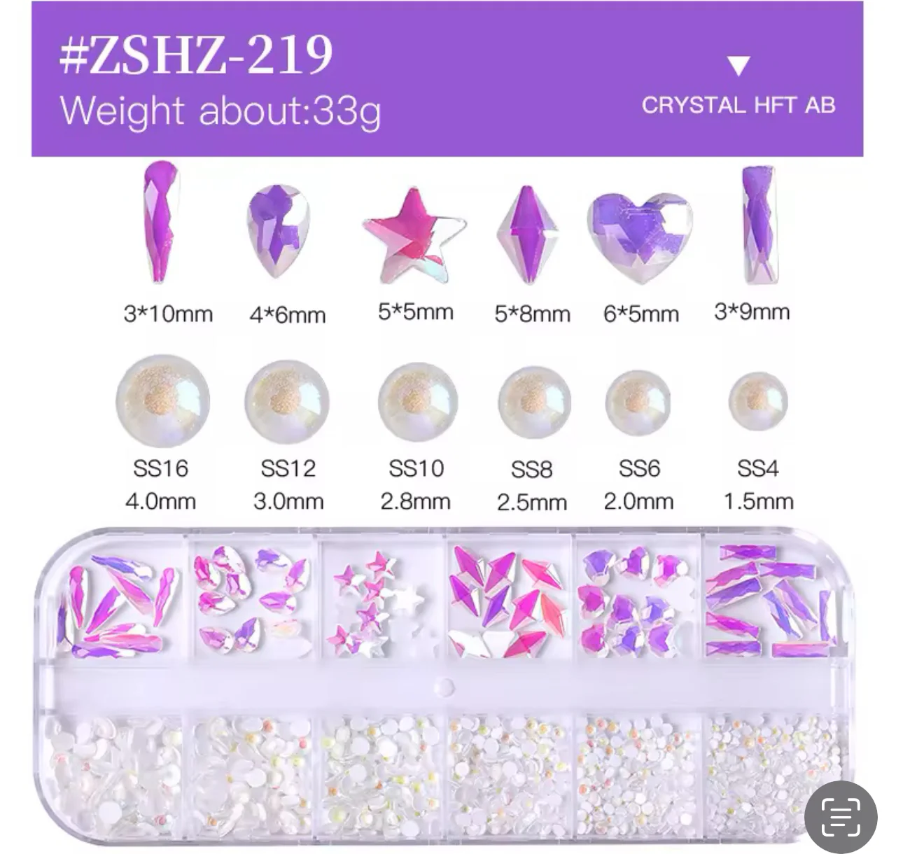 Flat Back Multi-Shaped Rhinestones - Image 9