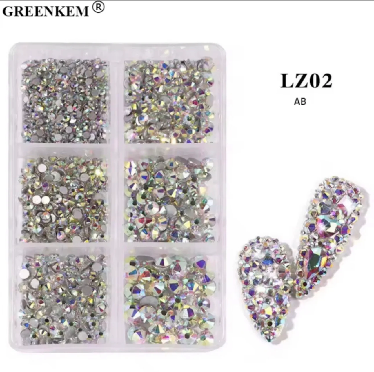 Flat Back Muti Size Nail Rhinestones - Image 10