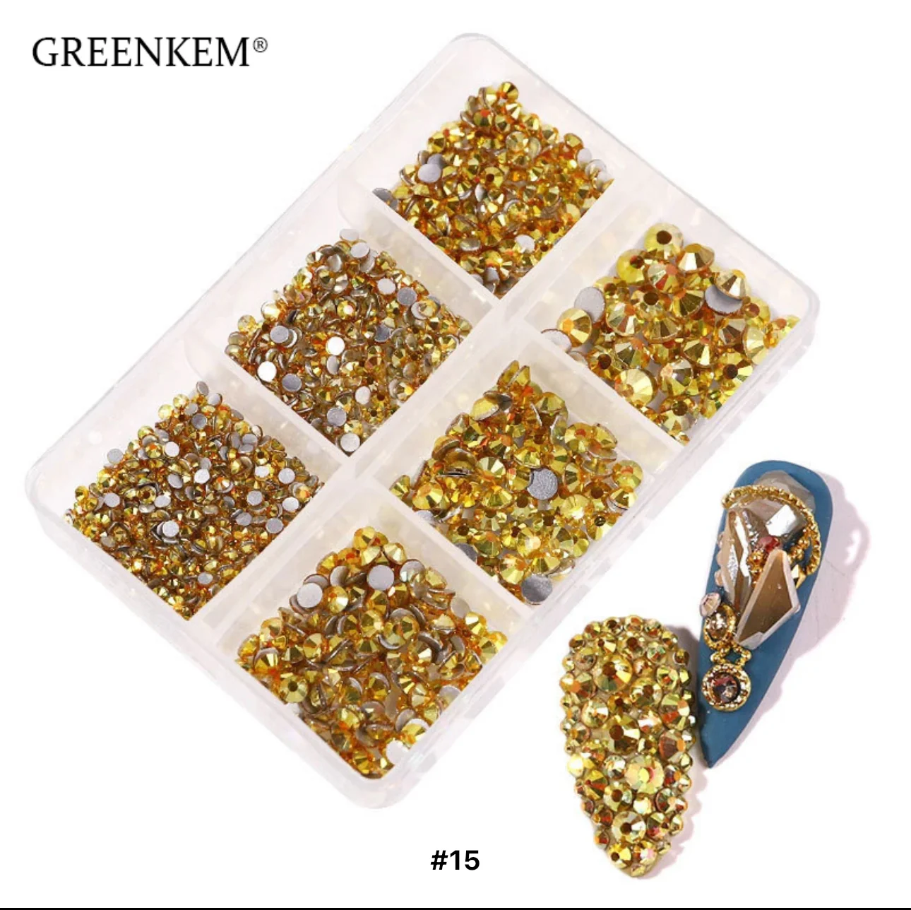 Flat Back Muti Size Nail Rhinestones - Image 4