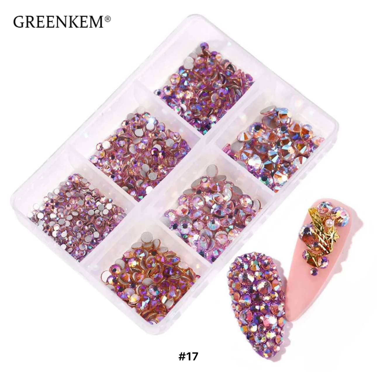 Flat Back Muti Size Nail Rhinestones - Image 5