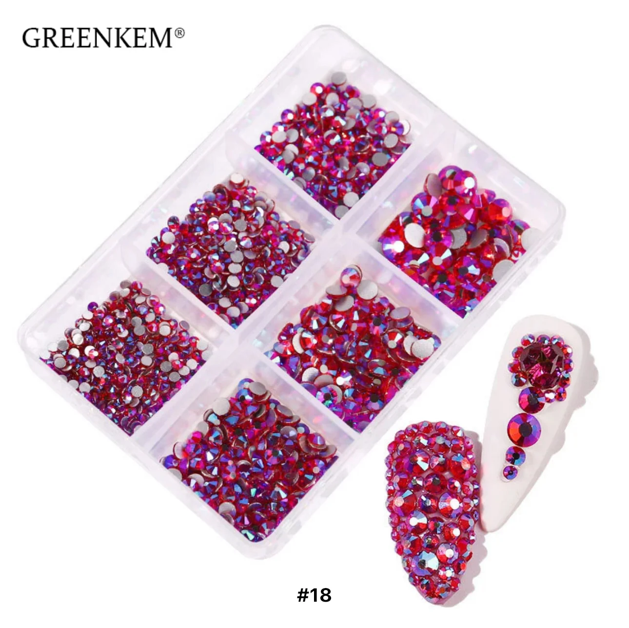 Flat Back Muti Size Nail Rhinestones - Image 6