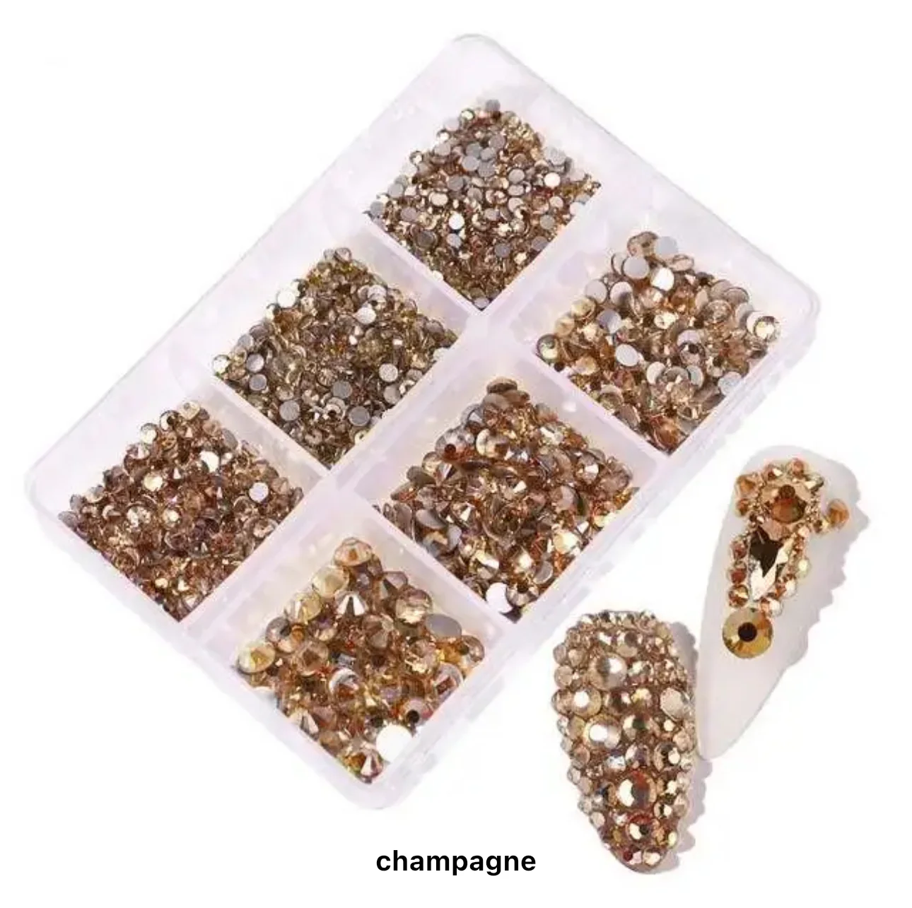 Flat Back Muti Size Nail Rhinestones - Image 9
