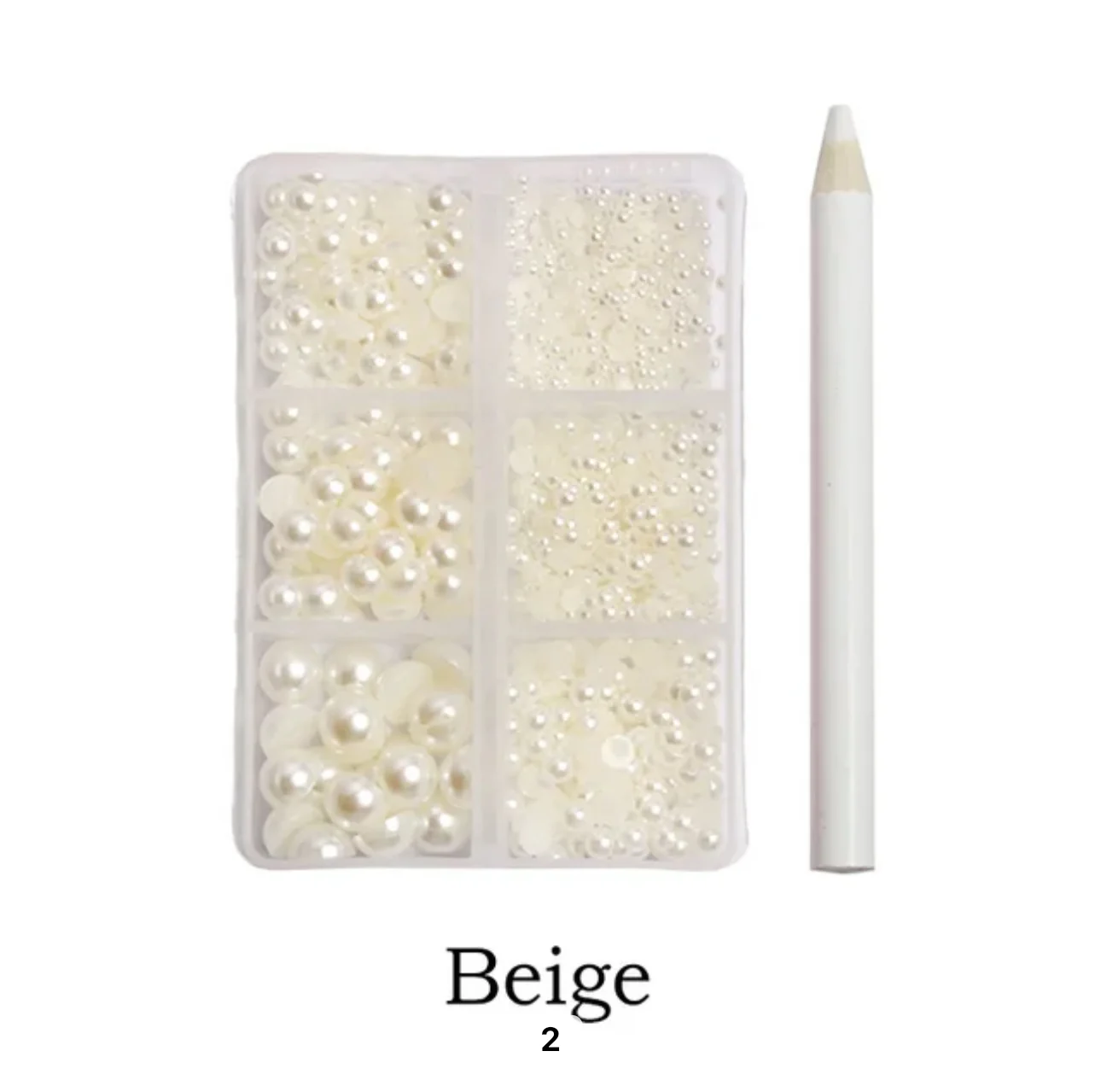 Flat Back Nail Pearl Pack - Image 2