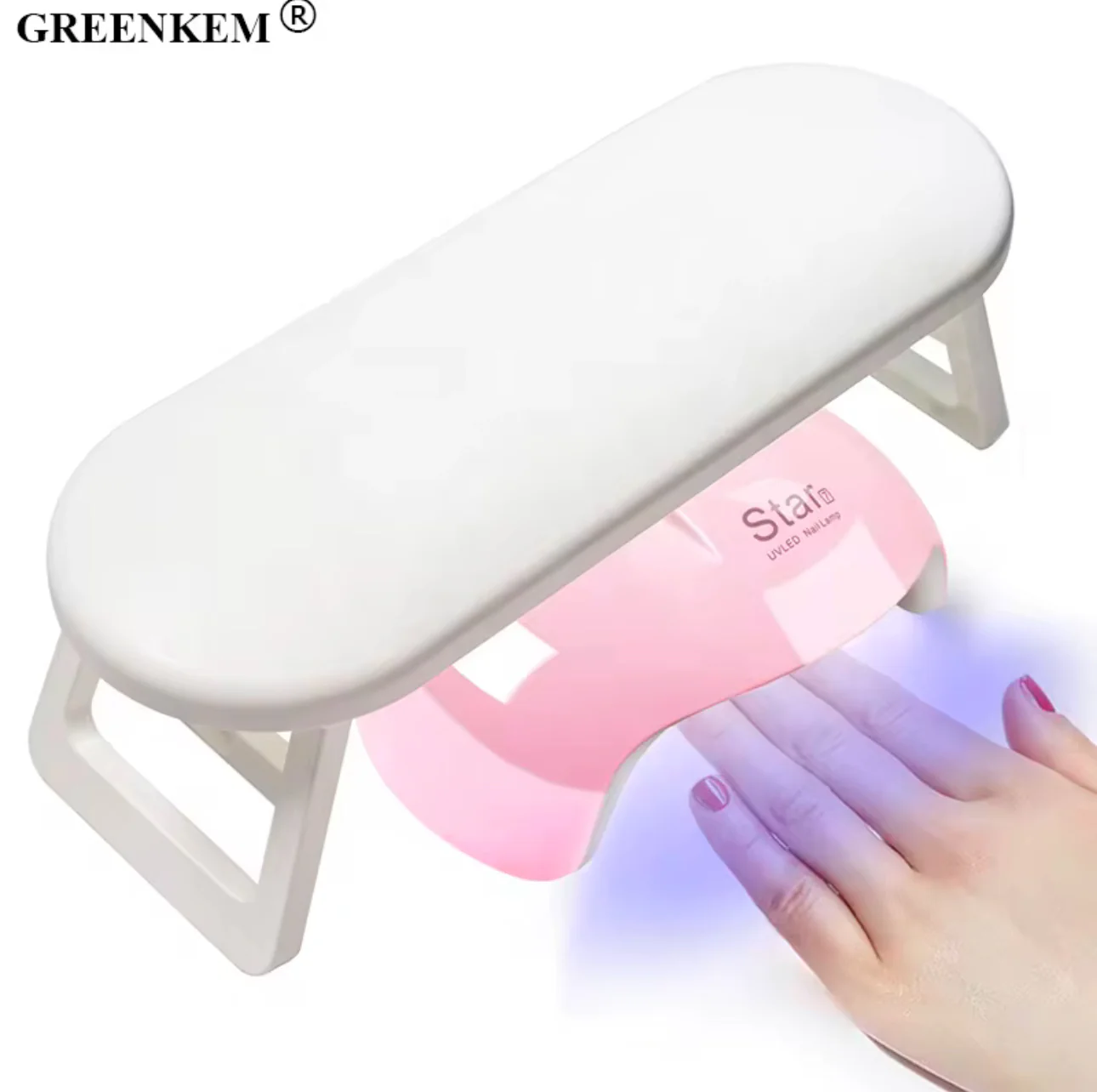 Foldable Oval Plastic Arm Rest - Image 3