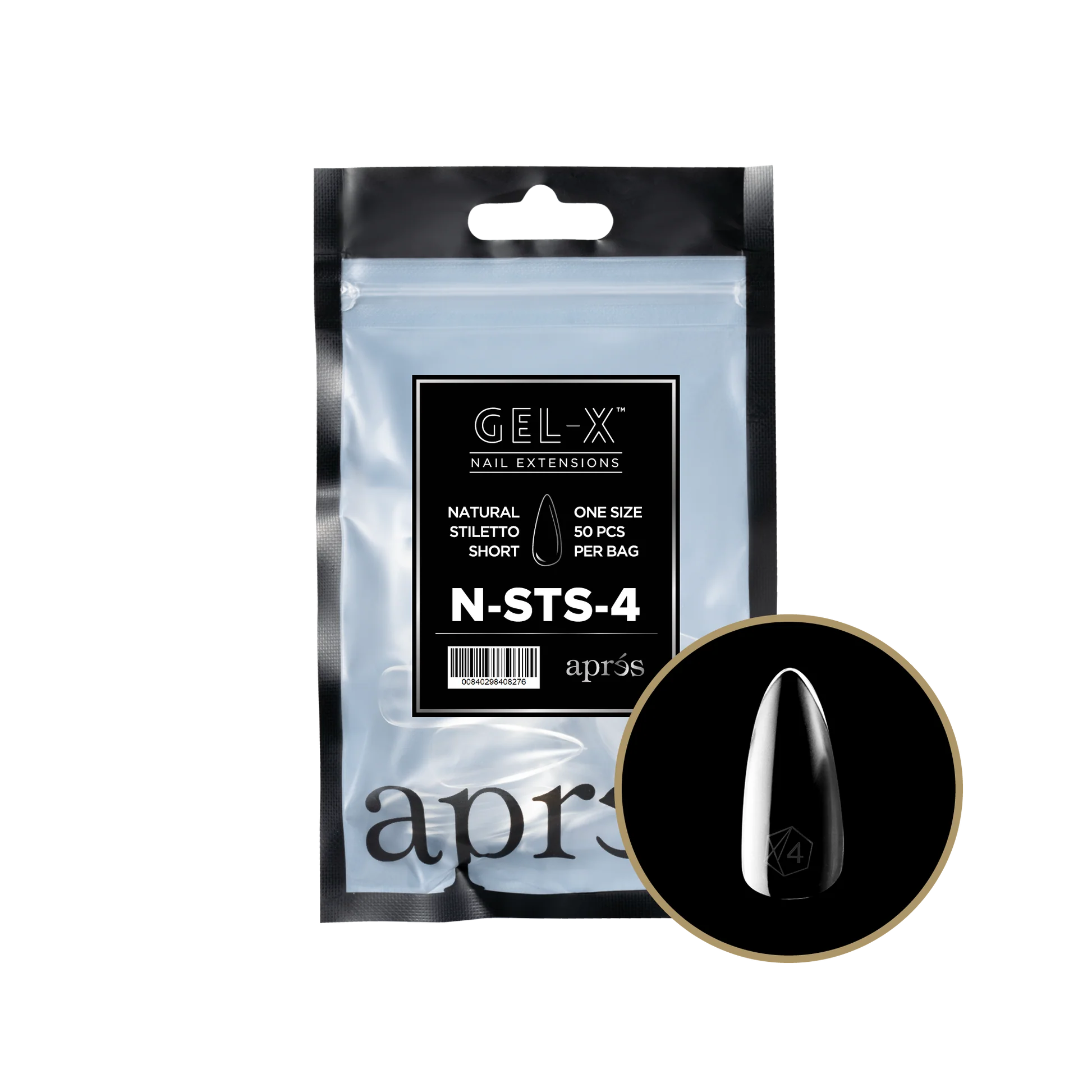 Gel-X® Natural Stiletto Short Refill Bag - Image 2