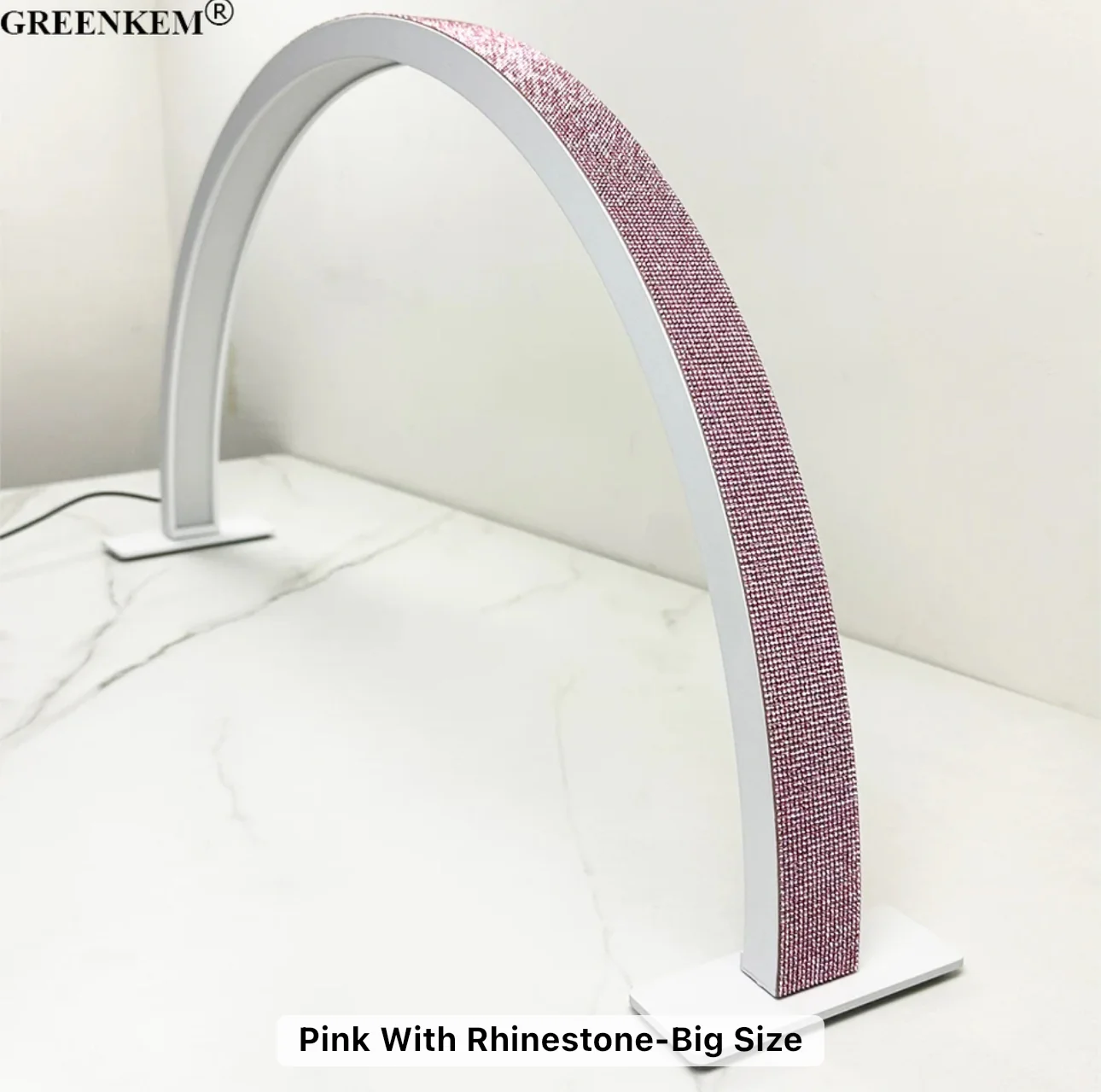 Nail Half Moon LED Desk Light with Diamonds - Image 3