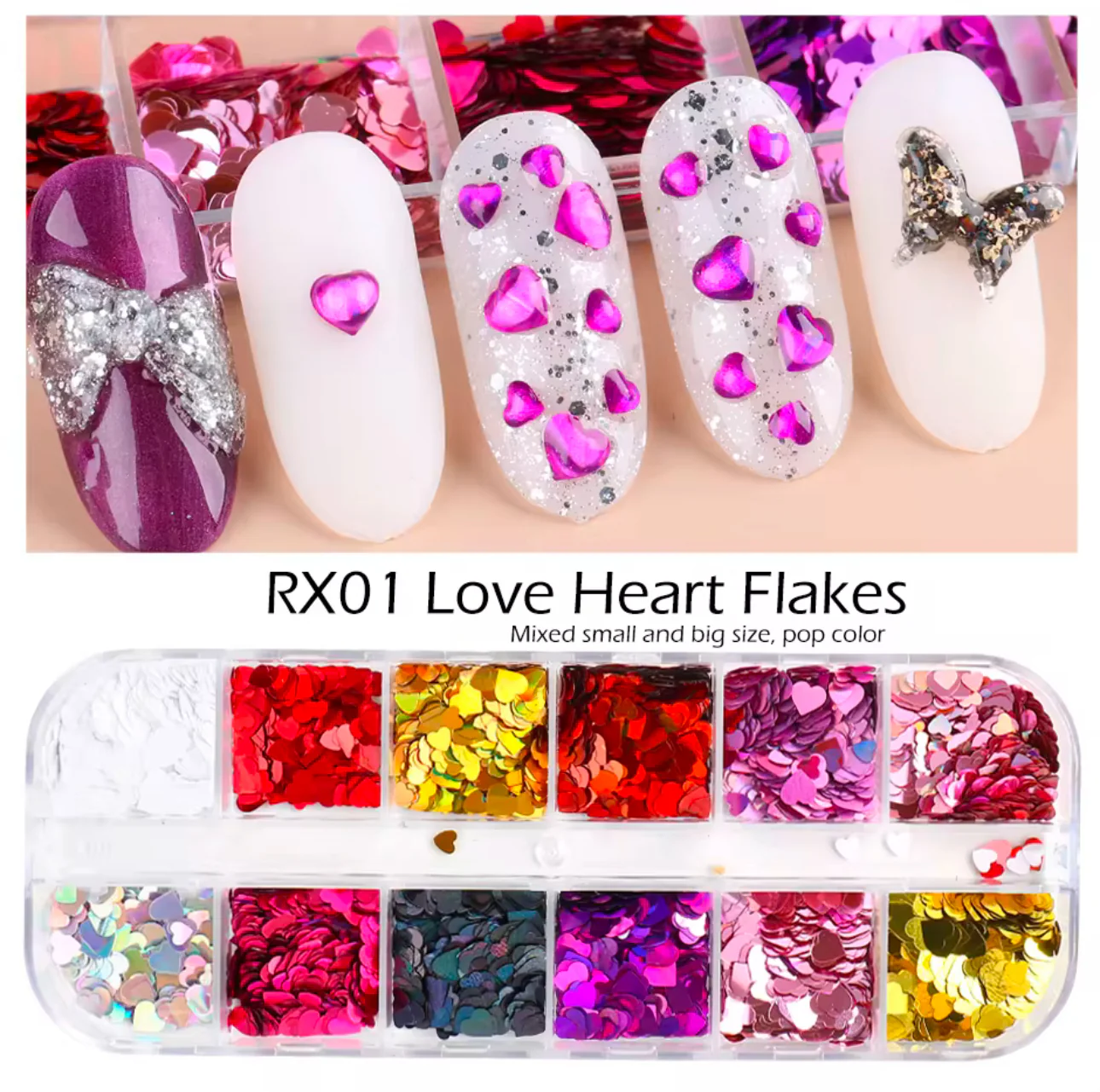 Heart Nail Decals - Image 2