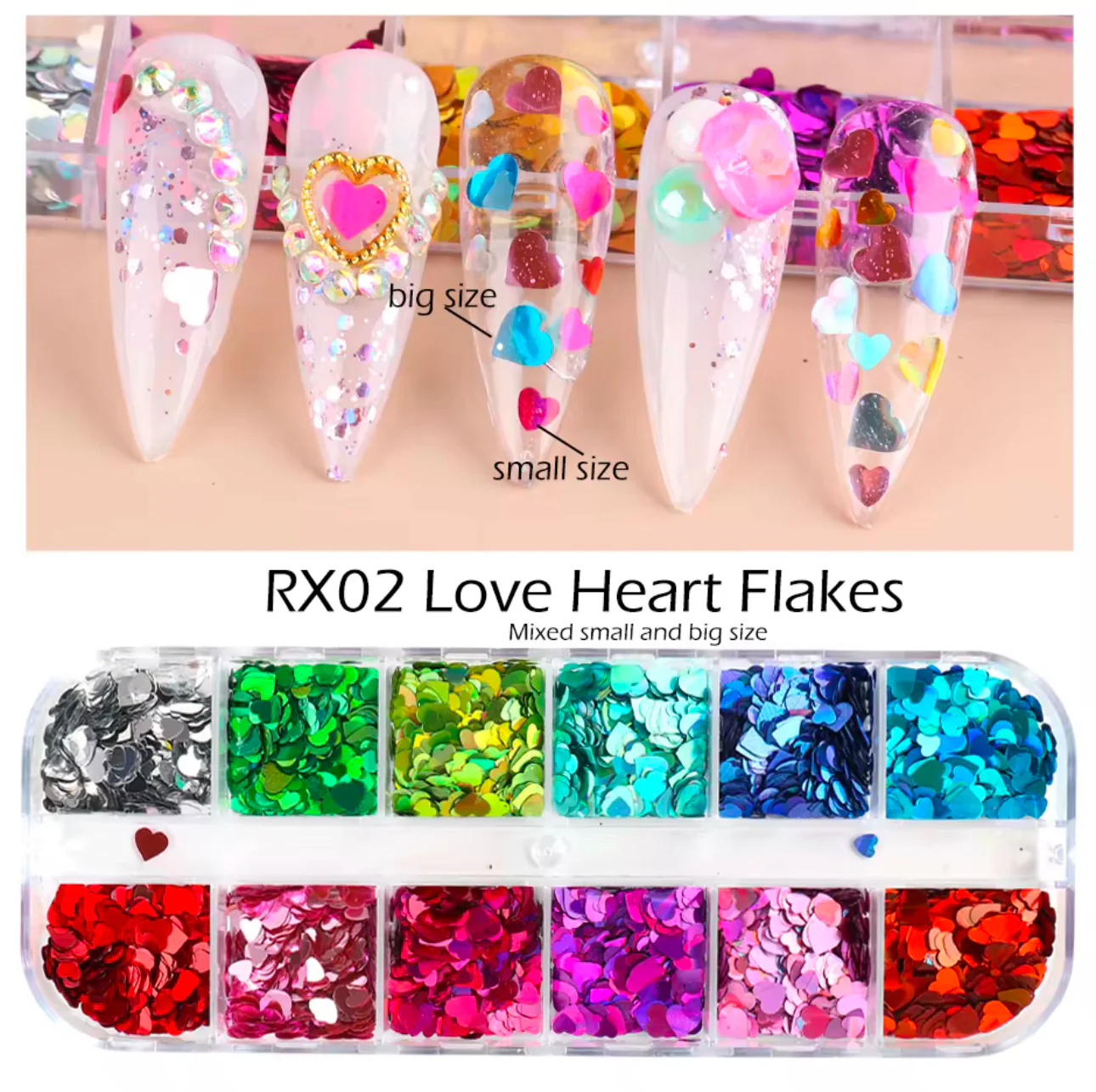 Heart Nail Decals - Image 3