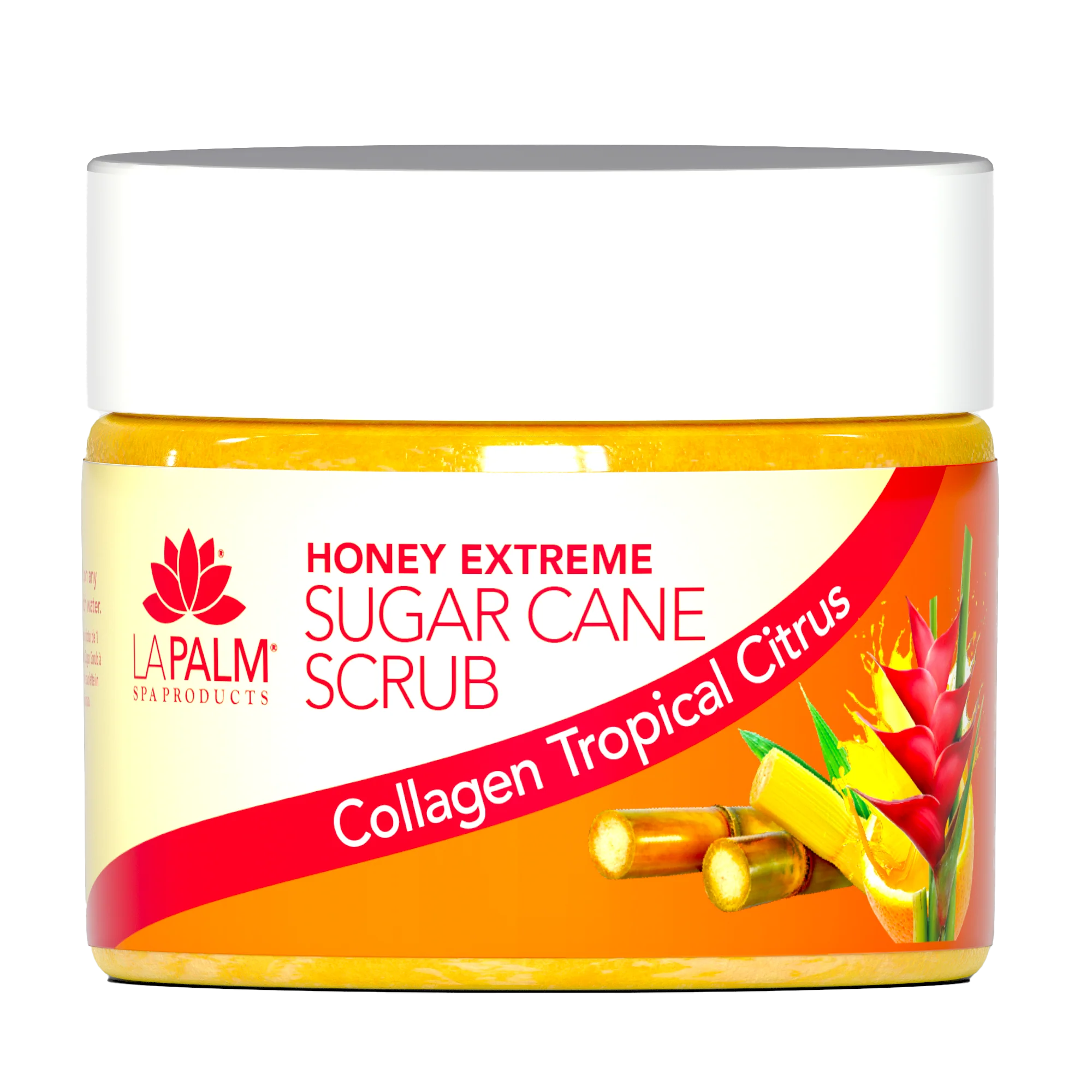 LA PALM Honey Extreme Sugar Cane Scrub “Tropical Citrus” 12oz