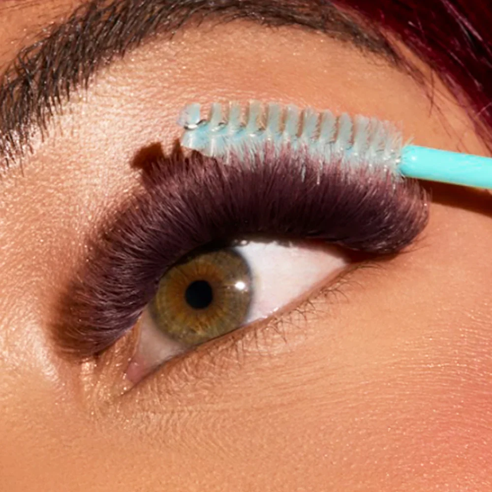 LBLA Flower Power True Matte Lashes 0.03mm - Merlot Burgundy Brown Lash Extensions (18 lines) - Image 2