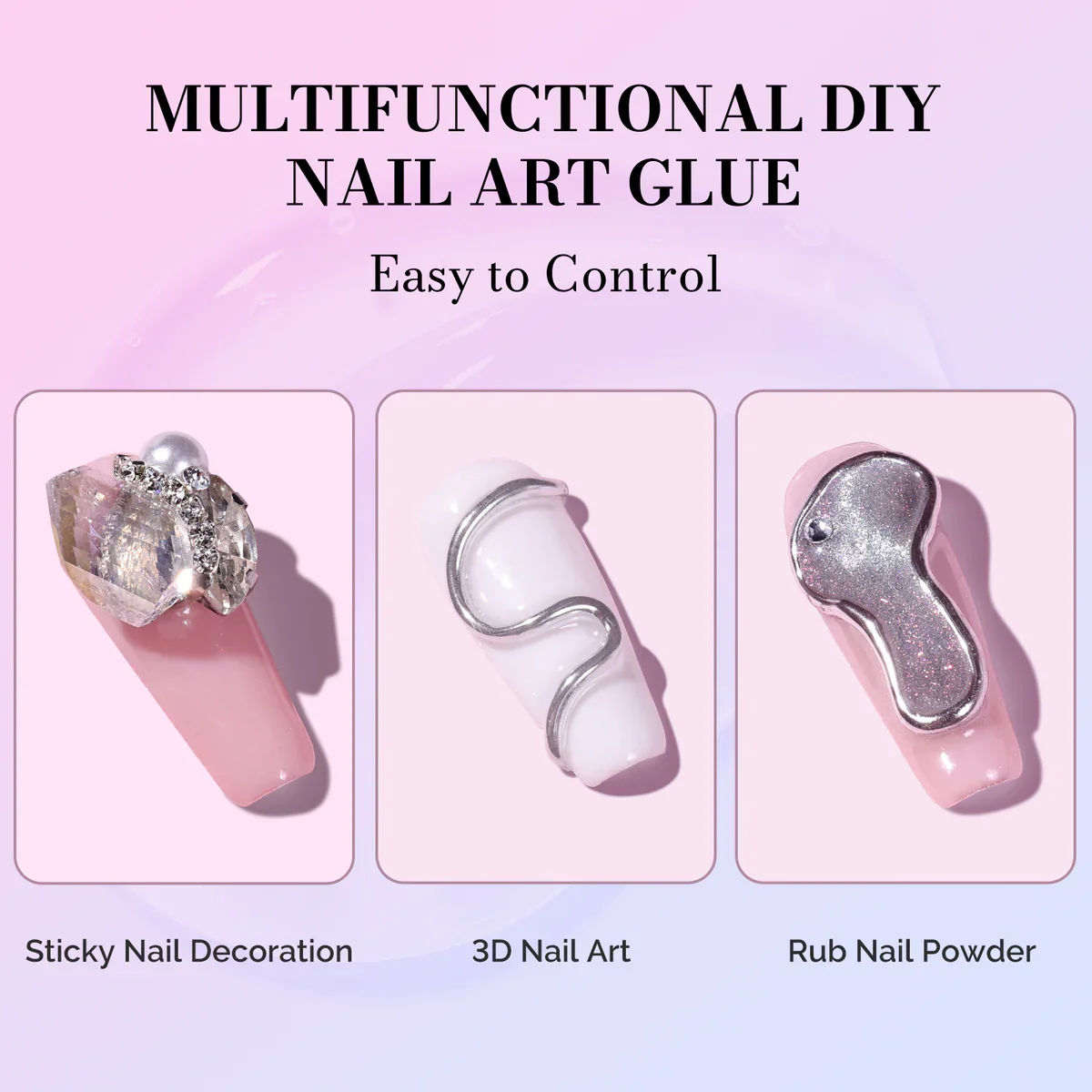 MelodySusie 15g Solid Nail Glue Gel - Image 2