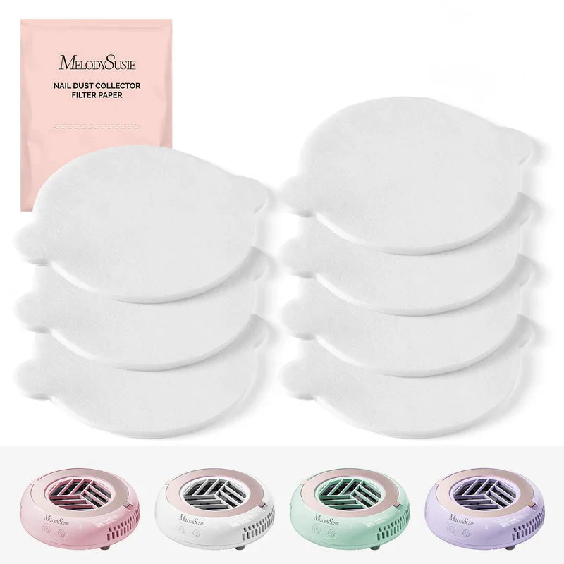 MelodySusie 30 Pcs Disposable Filter Papers for HPROA Nail Dust Collector