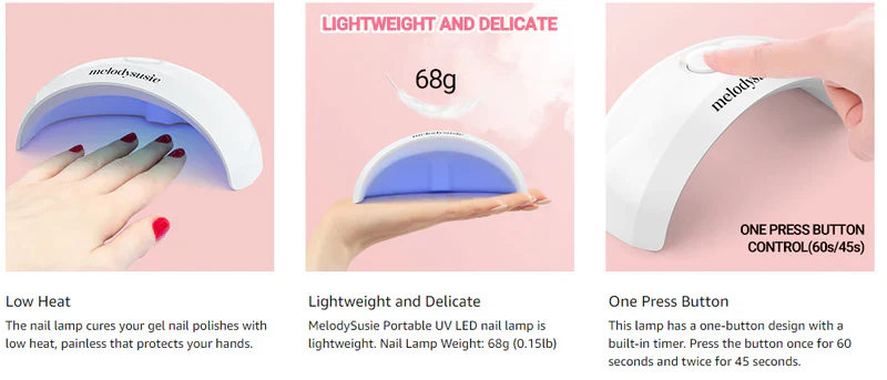 MelodySusie Aurora 1 (P-Art04) LED/UV Nail Lamp - Image 3