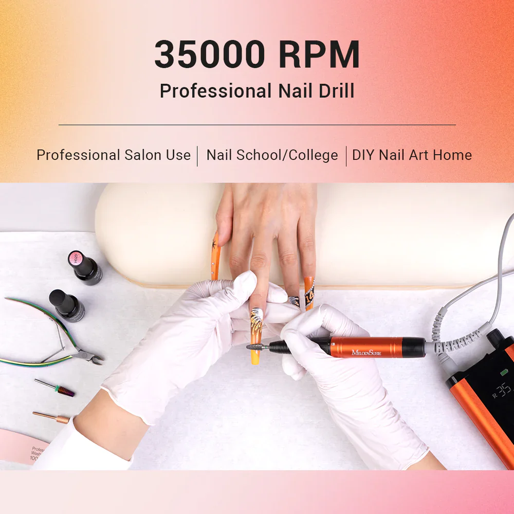 MelodySusie M-B450E Brushless Motor Nail Drill 35,000 RPM - Image 3
