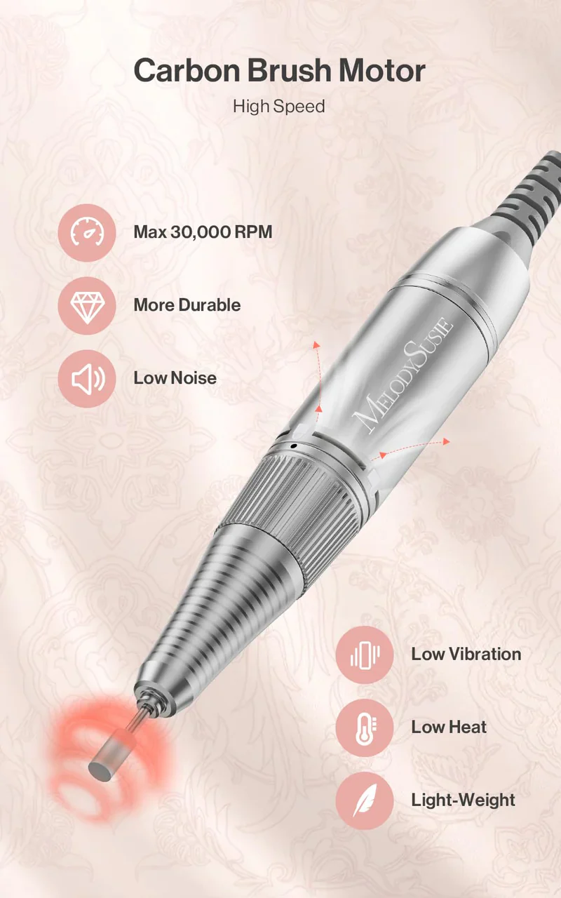 MelodySusie Selene(SC320D) Rechargeable Nail Drill 30,000 RPM - Image 5