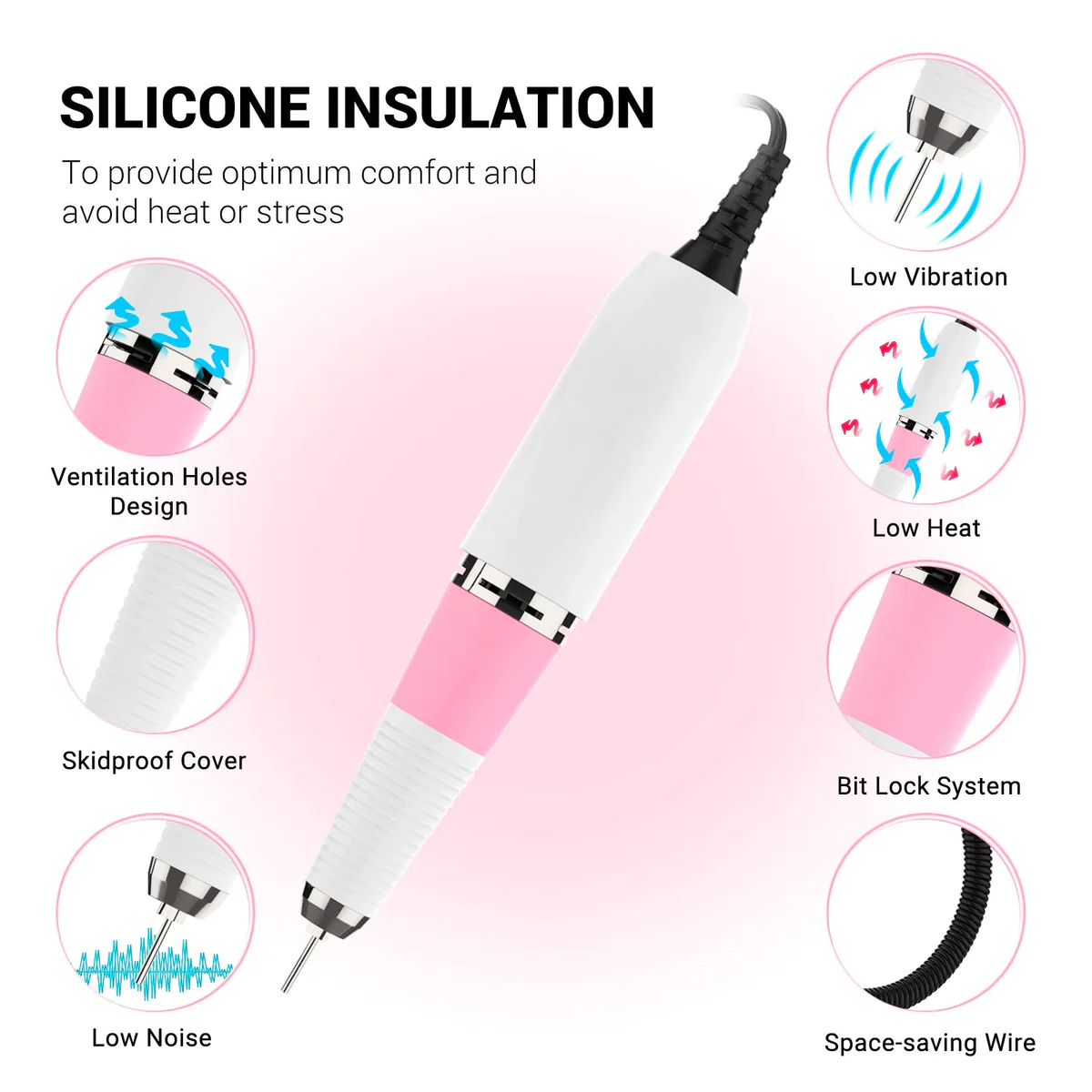 MelodySusie ARTEMIS-Rechargeable Nail Drill 30,000 RPM - Image 3