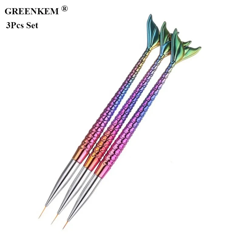 Mermaid Tail Liner Brush Set 3pc - Image 2