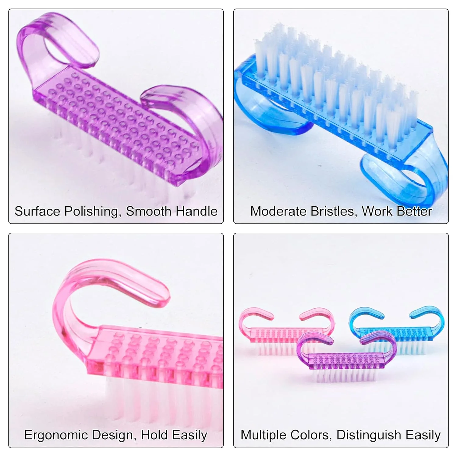 Mini Handle Nail Brush Pack 12pc - Image 2