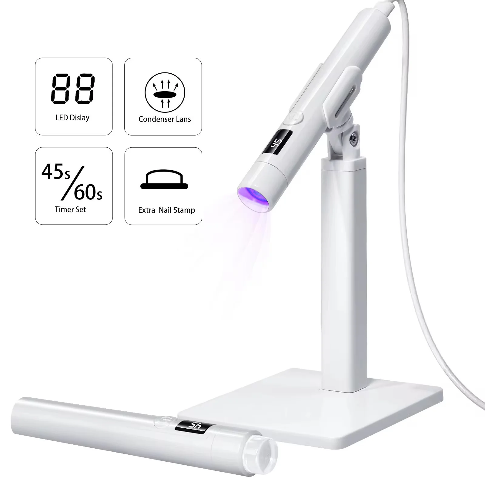 Mini Stand Nail Lamp with Silicone Head - Image 6