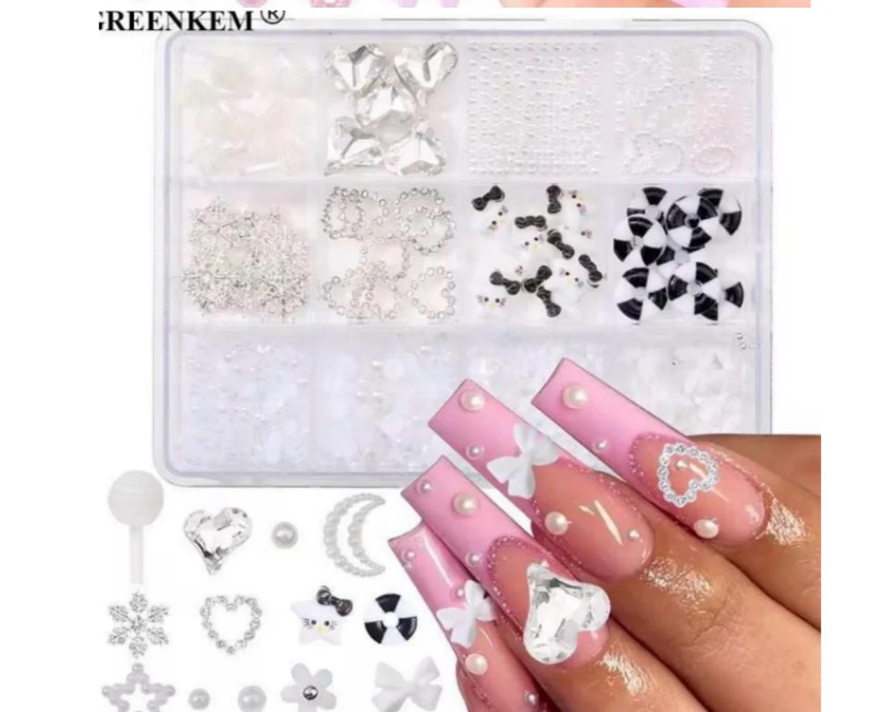 Nail Charm 12 Grid Pack - Image 2