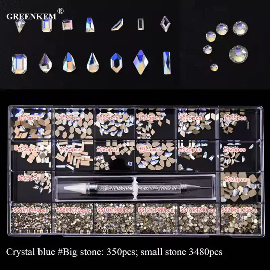Nail Rhinestone 20 Grid Pack - Image 3