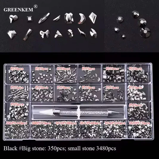 Nail Rhinestone 20 Grid Pack - Image 6