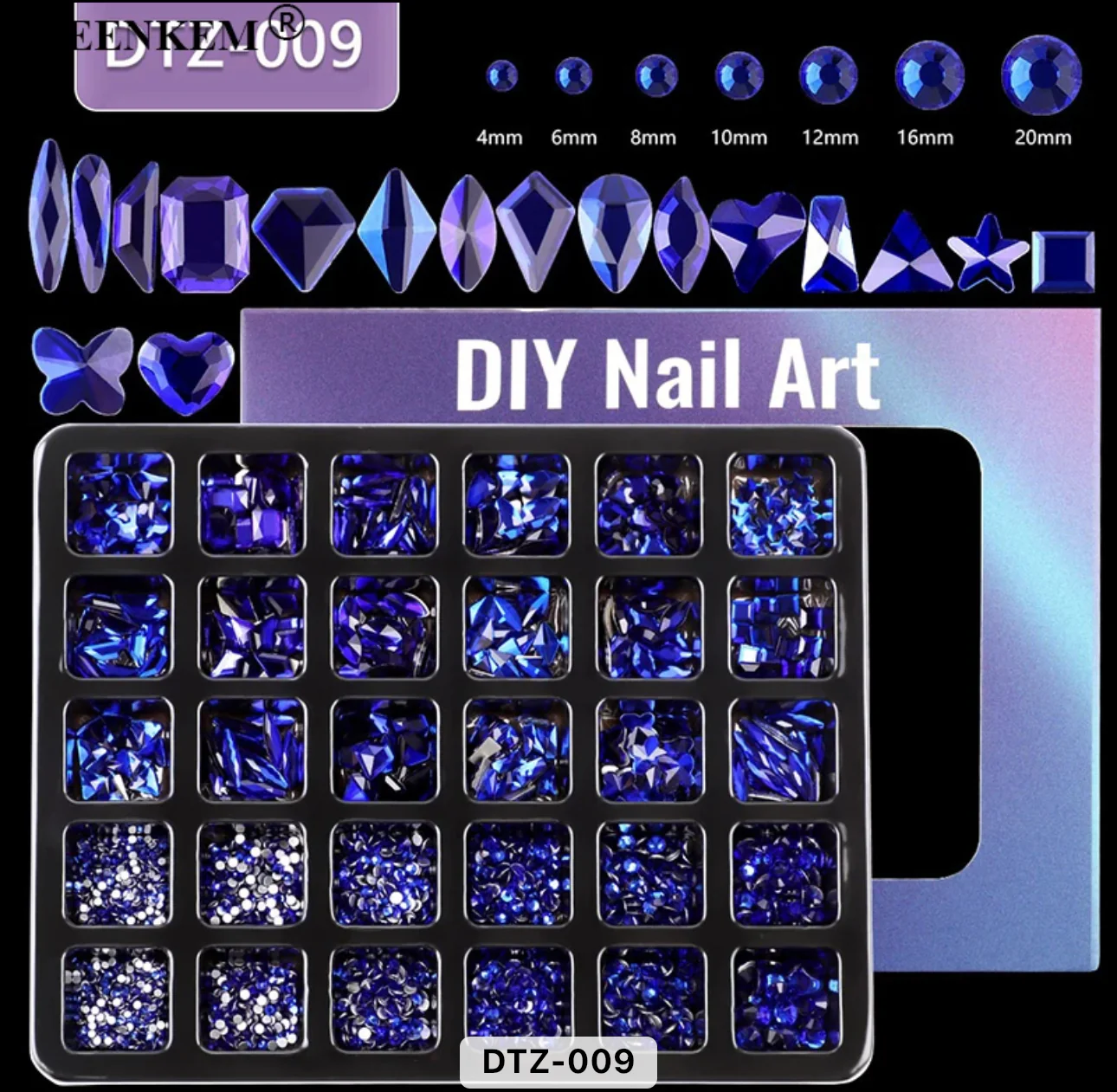 Nail Rhinestones 30 Grid Pack - Image 5