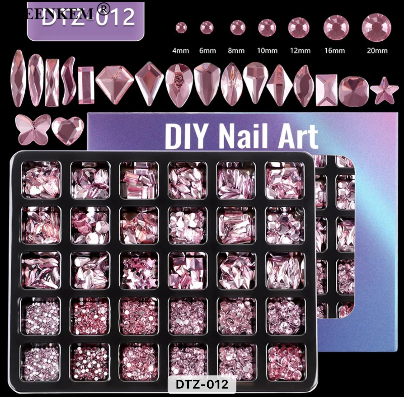 Nail Rhinestones 30 Grid Pack - Image 6