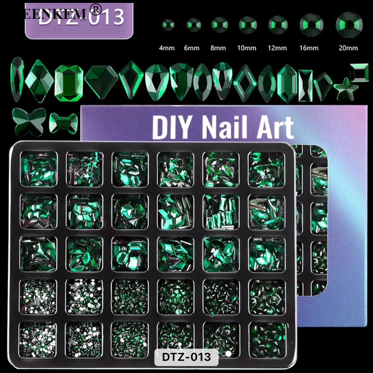 Nail Rhinestones 30 Grid Pack - Image 7