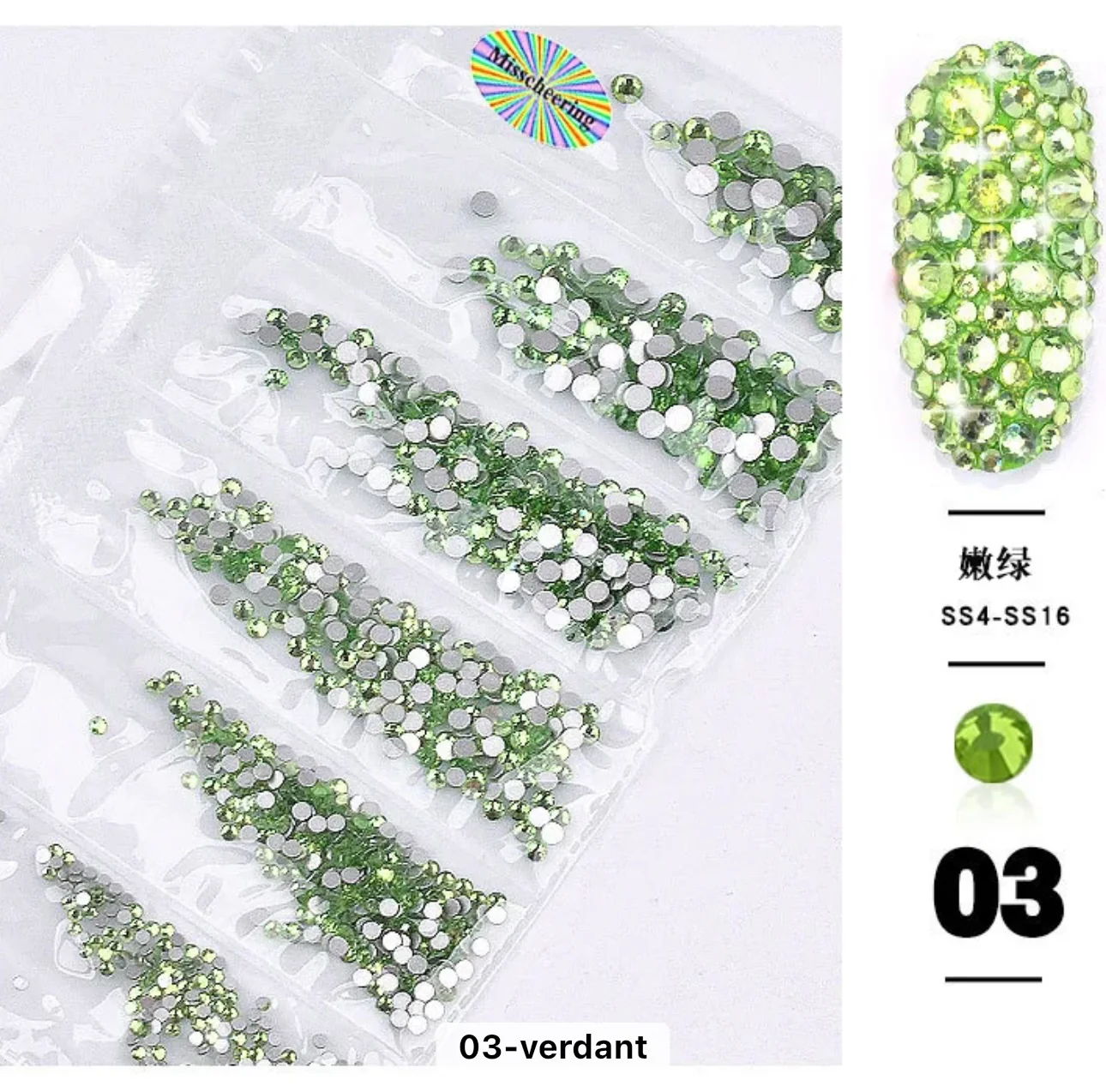 Nail Rhinestones Mixed Sizes 1728pc - Image 12
