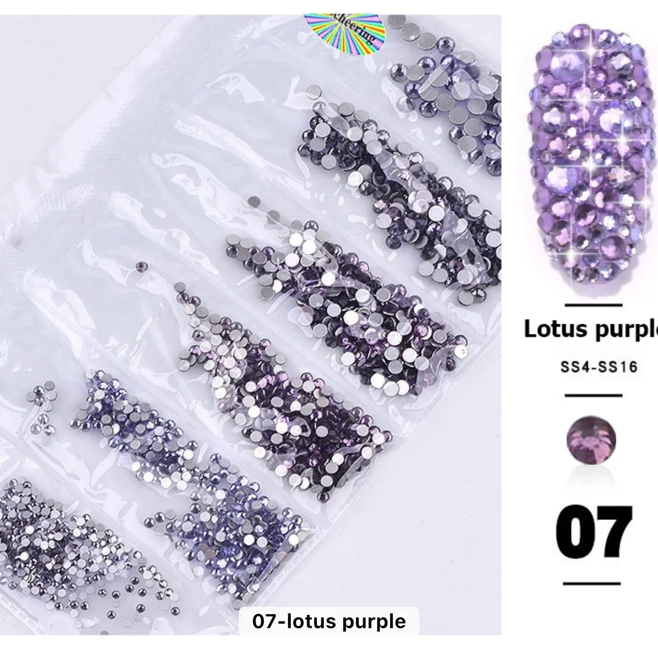 Nail Rhinestones Mixed Sizes 1728pc - Image 18