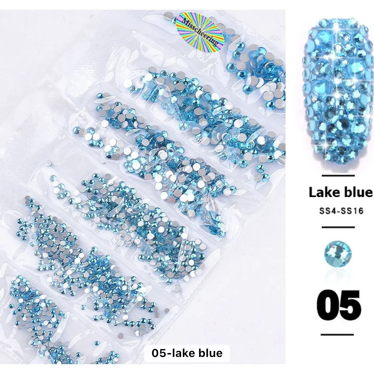 Nail Rhinestones Mixed Sizes 1728pc - Image 21
