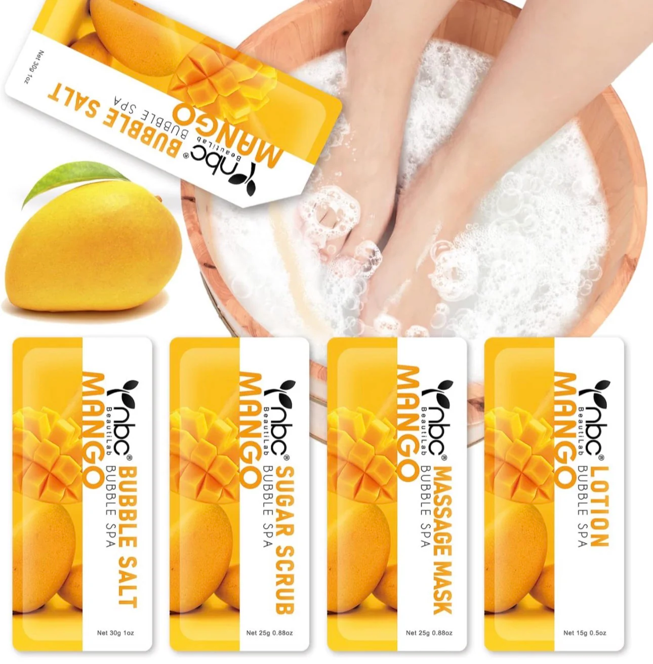 NBC Beautilab Deluxe Pedicure Kit “Mango “ 50 Sets