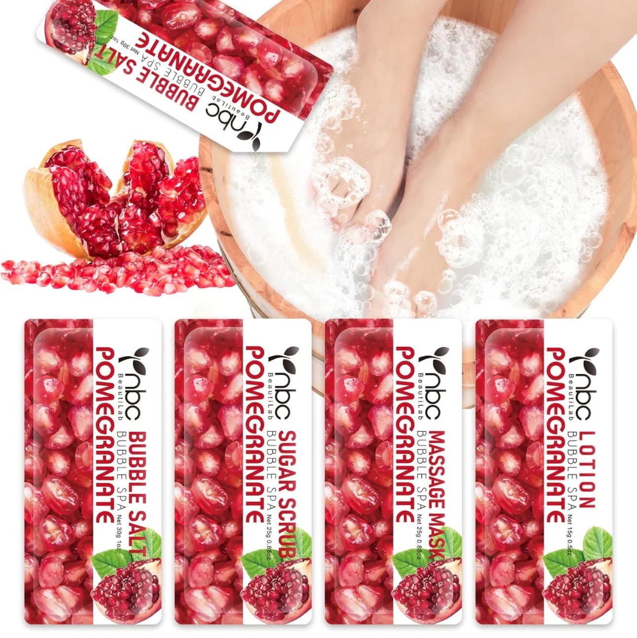 NBC Beautilab Deluxe Pedicure Kit “Pomegranate “ 50 sets - Image 2