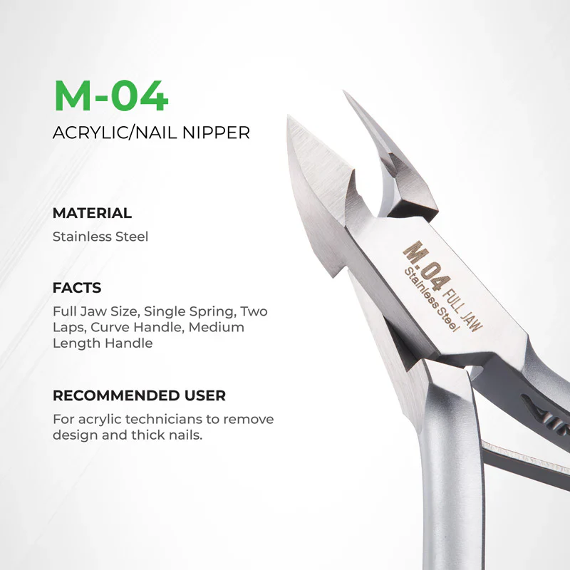 NGHIA Acrylic/Nail Nippers M-04 (Stainless Steel) - Image 2